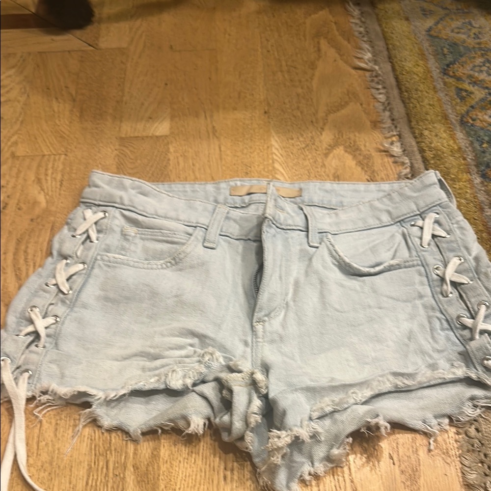 Joes light  Blue Distressed Denim Shorts